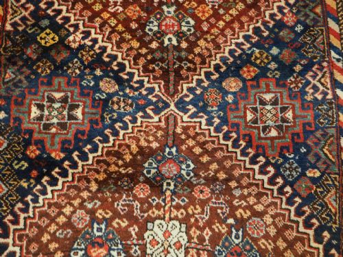 ANTIQUE SHEKARLU QASHQAI RUG WITH CLASSIC DESIGN CIRCA 1890 - ADDITIONAL PHOTO 9