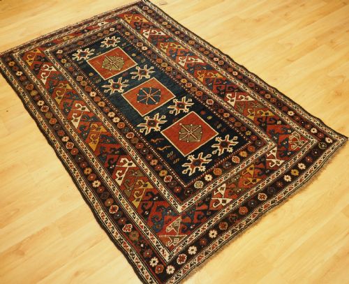 ANTIQUE CAUCASIAN KUBA REGION KARAGASHLI RUG CIRCA 1900 - ADDITIONAL PHOTO 2