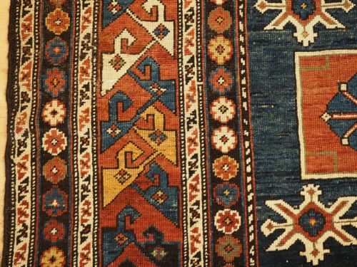 ANTIQUE CAUCASIAN KUBA REGION KARAGASHLI RUG CIRCA 1900 - ADDITIONAL PHOTO 6