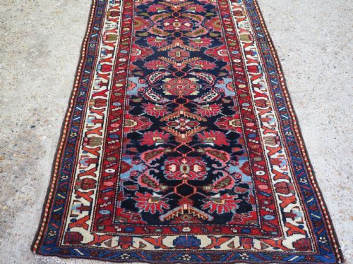 ANTIQUE HAMADAN RUNNER COUNTRY HOUSE STYLE CIRCA 1920 - ADDITIONAL PHOTO 7