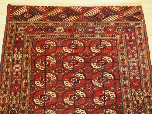 ANTIQUE TEKKE TURKMEN RUG VERY UNUSUAL BORDER CIRCA 1880 - ADDITIONAL PHOTO 2