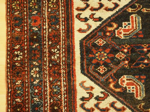 ANTIQUE HAMADAN REGION VILLAGE RUG KURDISH WEAVERS CIRCA 1920 - ADDITIONAL PHOTO 4