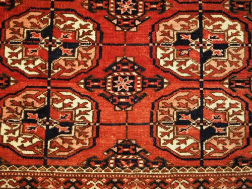 ANTIQUE TEKKE TURKMEN 'WEDDING' RUG EXCELLENT EXAMPLE OF TYPE CIRCA 1900 - ADDITIONAL PHOTO 4