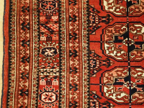 ANTIQUE TEKKE TURKMEN 'WEDDING' RUG EXCELLENT EXAMPLE OF TYPE CIRCA 1900 - ADDITIONAL PHOTO 5
