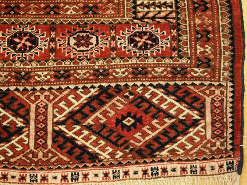 ANTIQUE TEKKE TURKMEN 'WEDDING' RUG EXCELLENT EXAMPLE OF TYPE CIRCA 1900 - ADDITIONAL PHOTO 8