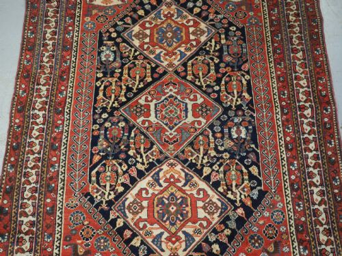 ANTIQUE TRIBAL QASHQAI RUG OUTSTANDING COLOUR CONDITION CIRCA 1900 - ADDITIONAL PHOTO 3