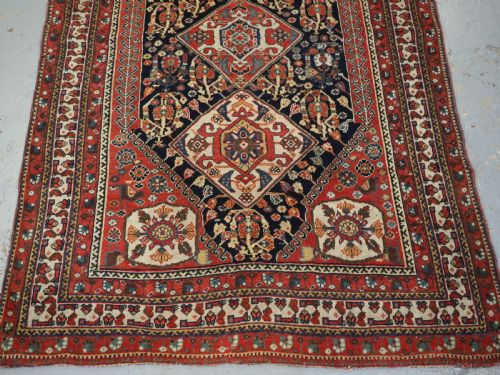 ANTIQUE TRIBAL QASHQAI RUG OUTSTANDING COLOUR CONDITION CIRCA 1900 - ADDITIONAL PHOTO 4