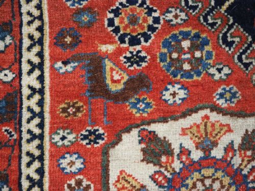 ANTIQUE TRIBAL QASHQAI RUG OUTSTANDING COLOUR CONDITION CIRCA 1900 - ADDITIONAL PHOTO 11