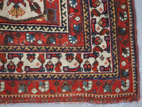 ANTIQUE TRIBAL QASHQAI RUG OUTSTANDING COLOUR CONDITION CIRCA 1900 - ADDITIONAL PHOTO 14