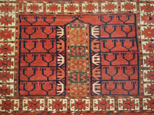 ANTIQUE TEKKE TURKMEN ENSI WITH OUTSTANDING COLOUR 2ND HALF 19TH CENTURY - ADDITIONAL PHOTO 11