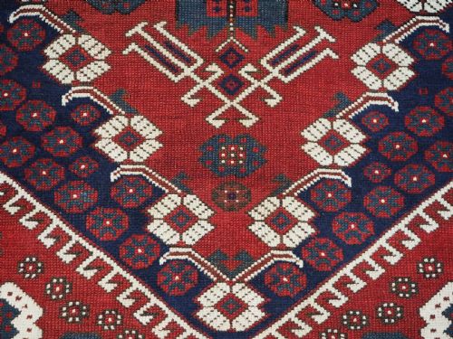 ANTIQUE TURKISH KIZ BERGAMA RUG CLASSIC DESIGN AND SUPERB COLOUR CIRCA 1880 - ADDITIONAL PHOTO 7