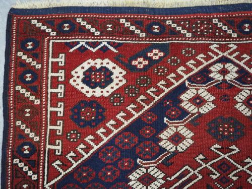 ANTIQUE TURKISH KIZ BERGAMA RUG CLASSIC DESIGN AND SUPERB COLOUR CIRCA 1880 - ADDITIONAL PHOTO 8