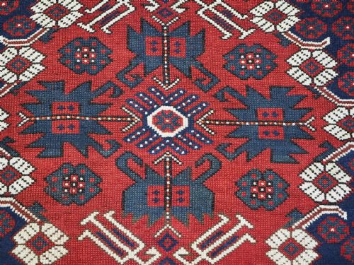 ANTIQUE TURKISH KIZ BERGAMA RUG CLASSIC DESIGN AND SUPERB COLOUR CIRCA 1880 - ADDITIONAL PHOTO 10