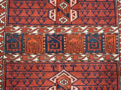 ANTIQUE ERSARI TURKMEN ENSI GREAT COLOUR CONDITION CIRCA 1880 - ADDITIONAL PHOTO 7