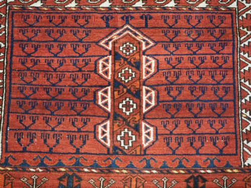 ANTIQUE ERSARI TURKMEN ENSI GREAT COLOUR CONDITION CIRCA 1880 - ADDITIONAL PHOTO 8