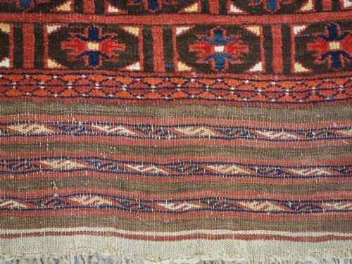ANTIQUE ERSARI TURKMEN ENSI GREAT COLOUR CONDITION CIRCA 1880 - ADDITIONAL PHOTO 10
