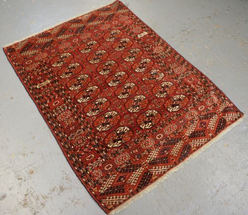 fig 1. ANTIQUE TEKKE TURKMEN 'WEDDING' DOWRY RUG, WITH SILK HIGHLIGHTS, CIRCA 1900.