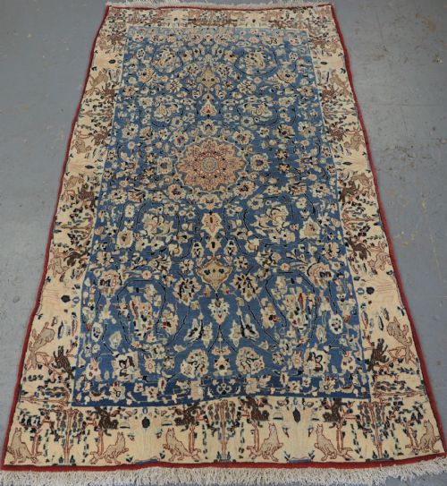 Rare Antique Nain Rug, Young Weavers Learning Rug Full of Charm, Circa 1900.