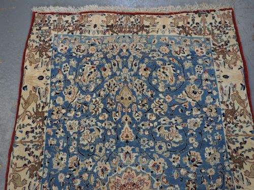 fig 2. RARE ANTIQUE NAIN RUG, YOUNG WEAVERS LEARNING RUG FULL OF CHARM, CIRCA 1900.