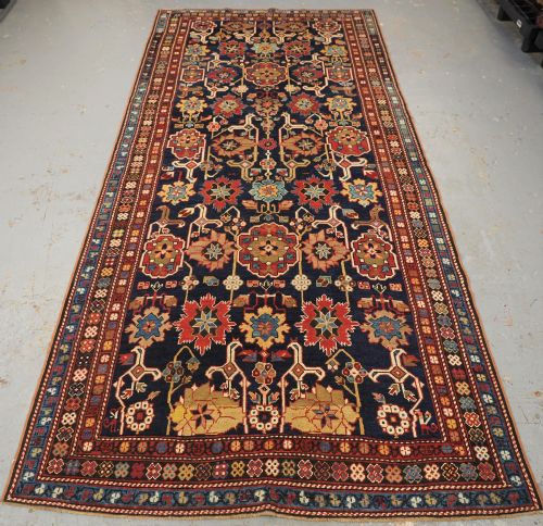 Antique Caucasian Shirvan Rug with Kuba Afshan Design, Circa 1900.