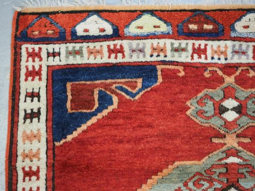 ANTIQUE TURKISH KARAPINAR RUG CLASSIC DESIGN 19TH CENTURY - ADDITIONAL PHOTO 5