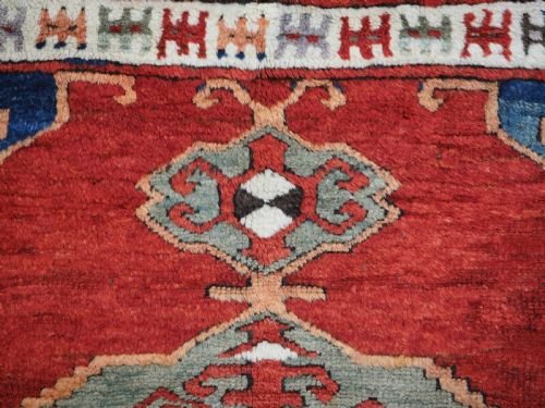 ANTIQUE TURKISH KARAPINAR RUG CLASSIC DESIGN 19TH CENTURY - ADDITIONAL PHOTO 7