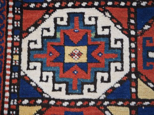ANTIQUE CAUCASIAN MOGHAN KAZAK LONG RUG OUTSTANDING CONDITION CIRCA 1880 - ADDITIONAL PHOTO 9