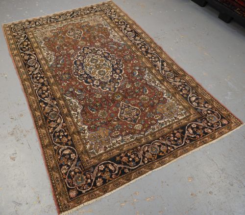 fig 1. ANTIQUE ISFAHAN REGION VILLAGE RUG, TRADITIONAL DESIGN, (One of a pair b) CIRCA 1920.