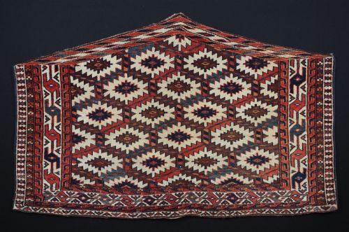 Antique Yomut Turkmen Asmalyk, Bridal Camel Decoration, Superb Colours, 2nd Half 19th Century.