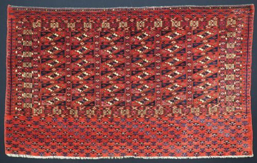 fig 1. EXCEPTIONAL PAIR OF ANTIQUE TEKKE TURKMEN CHUVAL FACES, SILK HIGHLIGHTS, MID 19TH CENTURY.