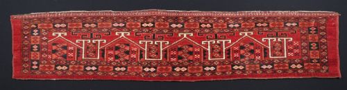 Antique Ersari Turkmen Torba of Scarce Design, Excellent Condition, Circa 1890.