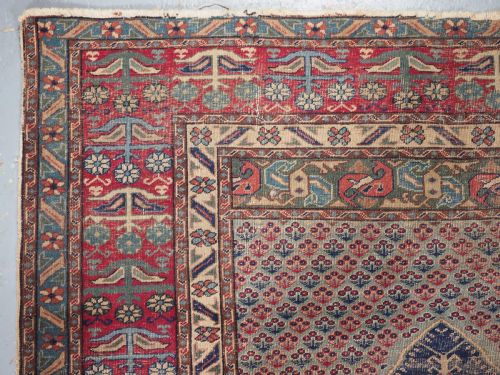 fig 1. ANTIQUE TURKISH KULA VILLAGE PRAYER RUG, UNUSUAL DESIGN, 2ND HALF 19TH CENTURY.