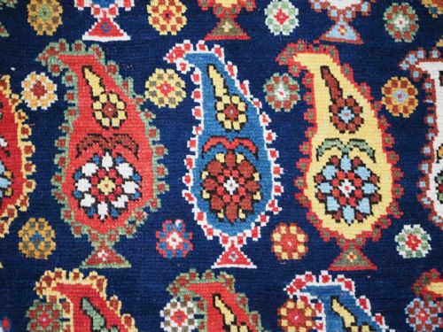 ANTIQUE CAUCASIAN KARABAGH REGION LONG RUG RUNNER AMAZING COLOUR CIRCA 1900 - ADDITIONAL PHOTO 8