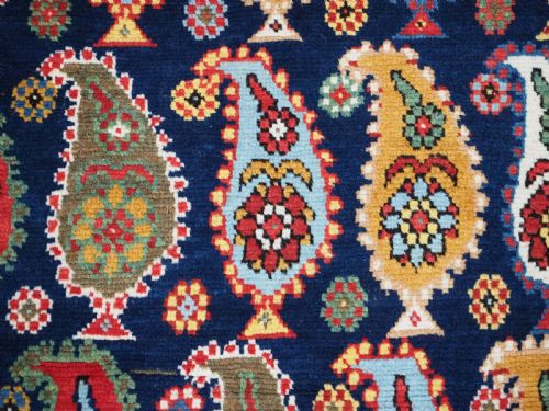 ANTIQUE CAUCASIAN KARABAGH REGION LONG RUG RUNNER AMAZING COLOUR CIRCA 1900 - ADDITIONAL PHOTO 9