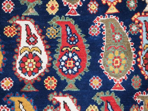ANTIQUE CAUCASIAN KARABAGH REGION LONG RUG RUNNER AMAZING COLOUR CIRCA 1900 - ADDITIONAL PHOTO 10
