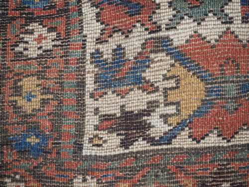 ANTIQUE KURDISH RUG WITH SHRUB DESIGN OUTSTANDING CONDITION CIRCA 1900 - ADDITIONAL PHOTO 13