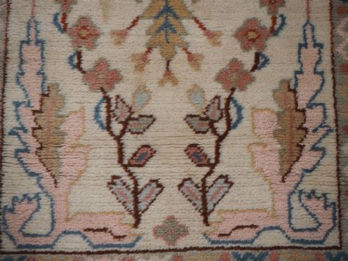 ANTIQUE TURKISH KULA OUSHAK RUG SOFT PASTEL COLOURS CIRCA 1900 - ADDITIONAL PHOTO 9