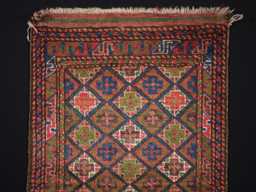 fig 1. ANTIQUE SISTAN BALUCH PUSHTI BAG FACE, CIRCA 1920.