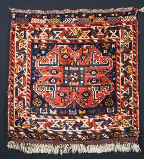 Antique Qashqai Saddle Bag Face, Shiraz Region, Circa 1920.