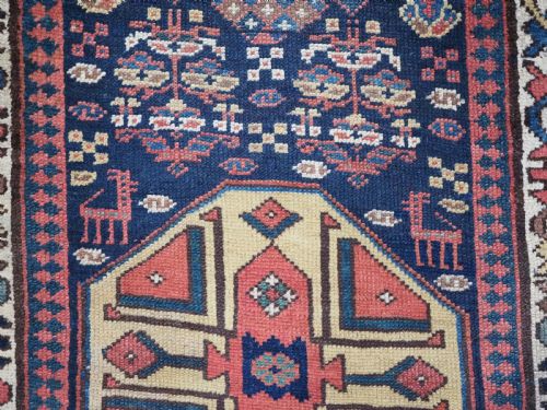 ANTIQUE SOUTH CAUCASIAN OR KURDISH RUNNER SUPERB DESIGN CIRCA 1890 - ADDITIONAL PHOTO 7