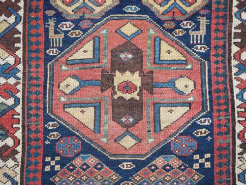 ANTIQUE SOUTH CAUCASIAN OR KURDISH RUNNER SUPERB DESIGN CIRCA 1890 - ADDITIONAL PHOTO 10