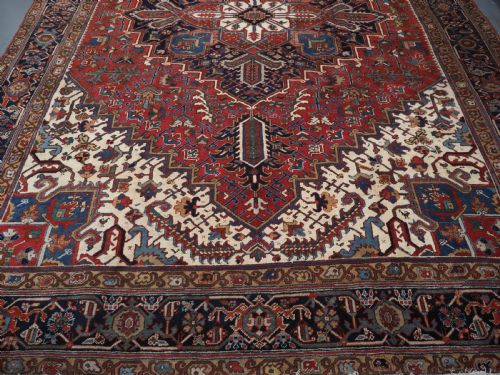 ANTIQUE HERIZ CARPET TRADITIONAL HARD WEARING FURNISHING CARPET CIRCA 1920 - ADDITIONAL PHOTO 6
