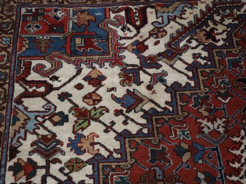ANTIQUE HERIZ CARPET TRADITIONAL HARD WEARING FURNISHING CARPET CIRCA 1920 - ADDITIONAL PHOTO 10