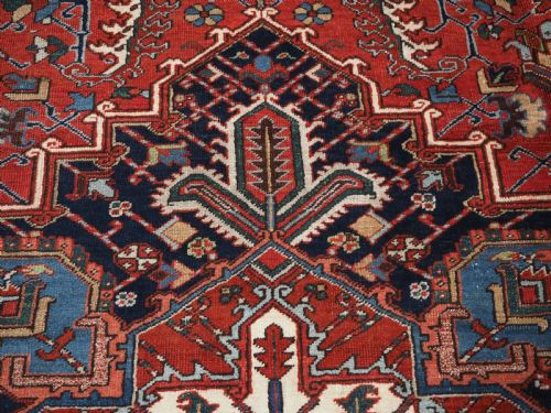 ANTIQUE HERIZ CARPET TRADITIONAL HARD WEARING FURNISHING CARPET CIRCA 1920 - ADDITIONAL PHOTO 11