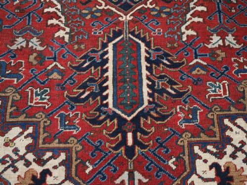 ANTIQUE HERIZ CARPET TRADITIONAL HARD WEARING FURNISHING CARPET CIRCA 1920 - ADDITIONAL PHOTO 14