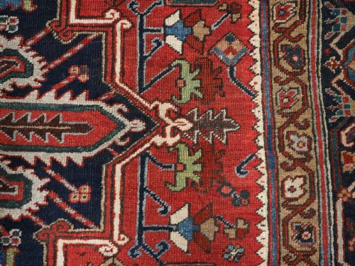 ANTIQUE HERIZ CARPET TRADITIONAL HARD WEARING FURNISHING CARPET CIRCA 1920 - ADDITIONAL PHOTO 16