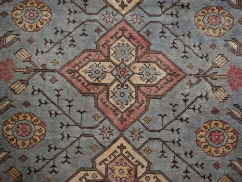 ANTIQUE 'TRANSYLVANIAN' PRAYER RUG PROBABLY ROMANIAN TUDUC COPY CIRCA 1920 - ADDITIONAL PHOTO 10