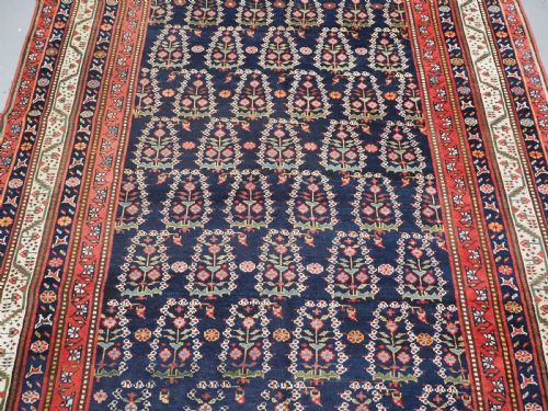 ANTIQUE KURDISH KELLEH LARGE RUNNER WITH BOTEH DESIGN CIRCA 1900 - ADDITIONAL PHOTO 2