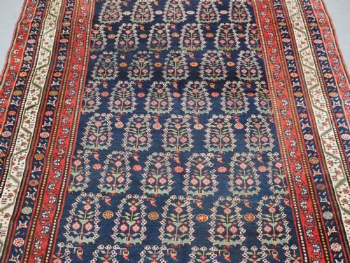ANTIQUE KURDISH KELLEH LARGE RUNNER WITH BOTEH DESIGN CIRCA 1900 - ADDITIONAL PHOTO 3