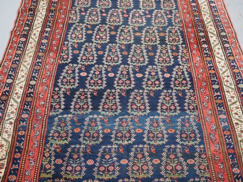 ANTIQUE KURDISH KELLEH LARGE RUNNER WITH BOTEH DESIGN CIRCA 1900 - ADDITIONAL PHOTO 4